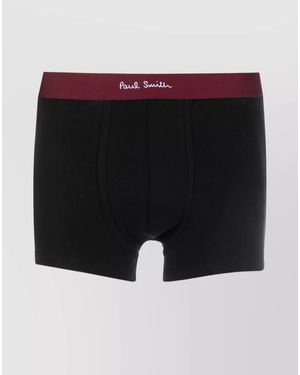 Paul Smith Low-Rise Striped Underwear Elastic Waistband - Black