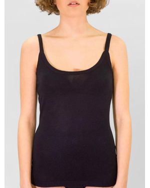 LA ROSE Cashmere Silk Tank Top - Black
