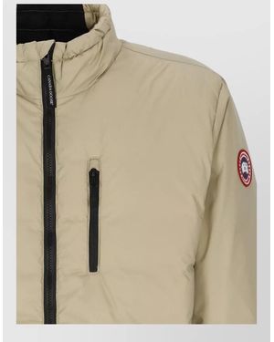 Canada Goose Short Padded Coat Adjustable Collar - Natural