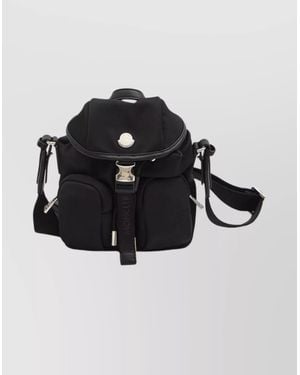 Moncler Mini Crossbody Bag Adjustable Strap - Black
