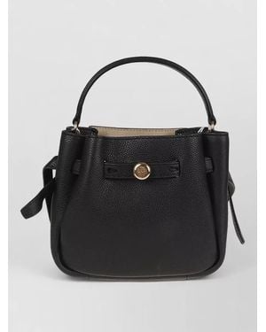 Tory Burch Romy Mini Leather Bucket Bag - Black