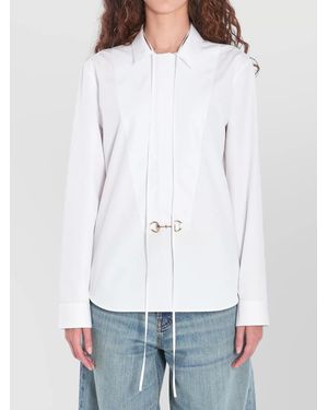 Gucci Horsebit Cotton Shirt - White