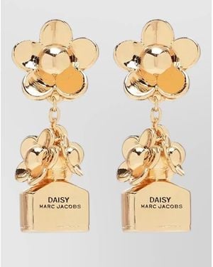 Marc Jacobs Daisy Flower Drop Earrings Subtle Bloom - Metallic