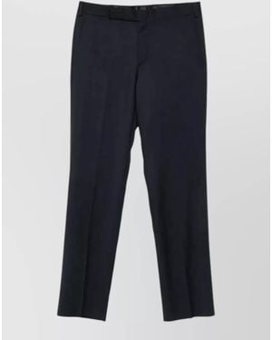 Lardini Attitude Drop Regular Wool Trousers - Blue