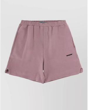 Barrow Cotton Bermuda Shorts - Pink