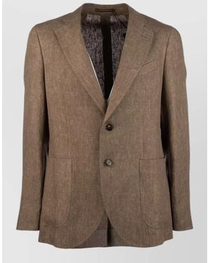 Incotex Jacket And Waistcoat Tailored Suit Set - Brown