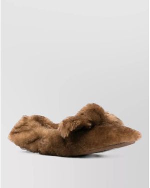 Zimmermann Leather Ballerina Slippers - Brown