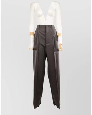 Bottega Veneta Wool Single-Breasted Suit - Grey