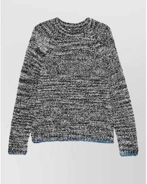 sunflower Frederik Raglan Mohair Crew Neck Jumper - Grey