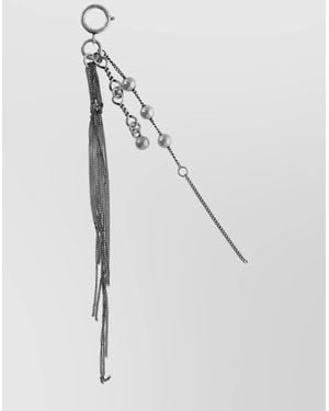 Ann Demeulemeester Beaded Chain Charm Loops Dangling - Multicolor