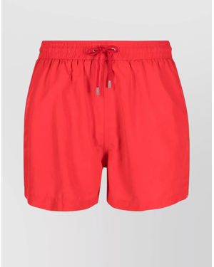 Paul Smith Striped Swim Shorts With Functional Pockets - Red