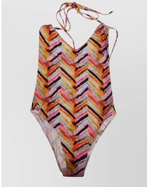 Feel me fab Printed One-Piece Swimsuit - White