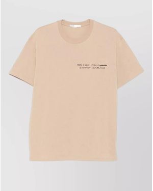 Givenchy Short Sleeve Crew Neck Printed Shirt - Natural