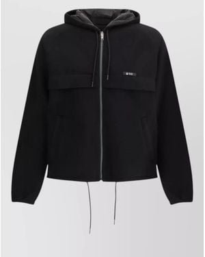 Prada Polyester Hooded Jacket - Black