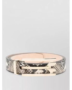 Victoria Beckham Calf Leather Dorian Pin Buckle Belt 2.5Cm - Multicolor