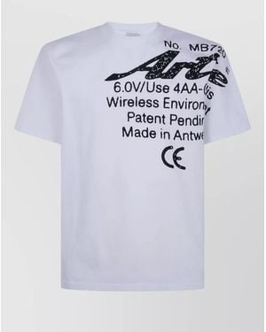 Arte' Cotton Printed T-Shirt - Blue