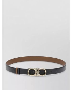 Ferragamo Leather Belt - Grey