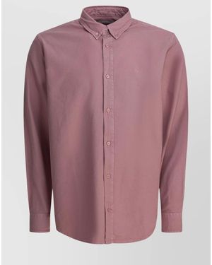 Carhartt Cotton Long-Sleeve Shirt - Pink