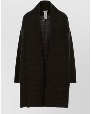 The Row Cashmere Silk Single-Breasted Coat - Black