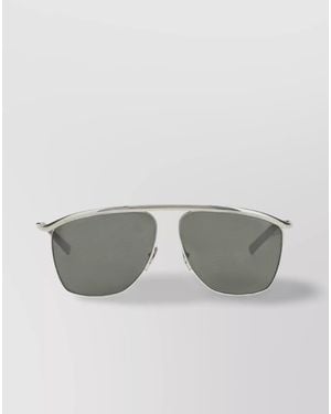 Saint Laurent Metal Aviator Sunglasses - Grey