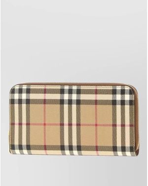 Burberry Printed Canvas Wallet - Natural