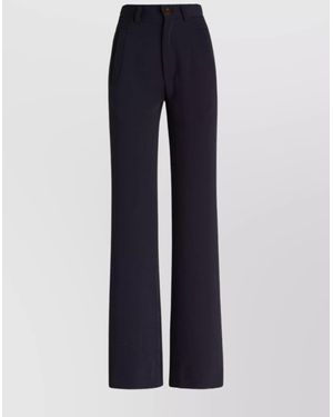 Vivienne Westwood Wool Wide-Leg Trousers - Blue