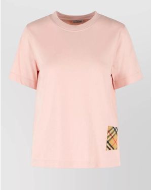 Burberry Cotton Printed T-Shirt - Pink