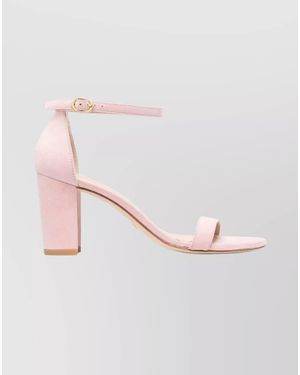 Stuart Weitzman Suede Leather Sandals - Pink