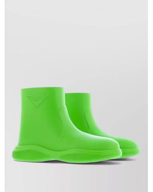 Prada Rubber Rain Boots - Green