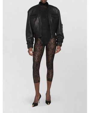 ANDAMANE High Neck Long Sleeve Bodysuit - Black