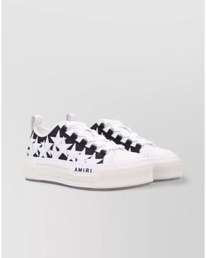 Amiri Stars Court Low Lace-Up Sneakers - Metallic
