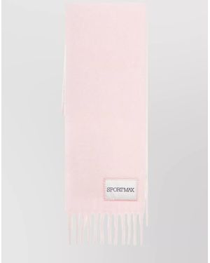 Sportmax Alpaca Wool Scarf - Pink