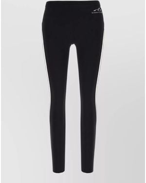 Balenciaga Mid-Rise Stretch Leggings - Blue