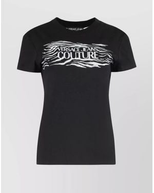 Versace Jeans Couture Logo Print T-Shirt - Black