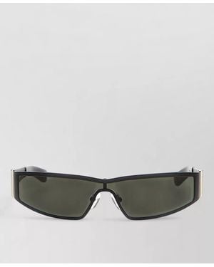 McQueen Stile Duemila Sunglasses Rectangular Frame Metal - Gray