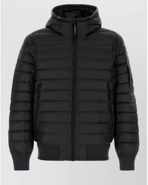 C.P. Company Shell Hooded Down Jacket Long Sleeves - Black
