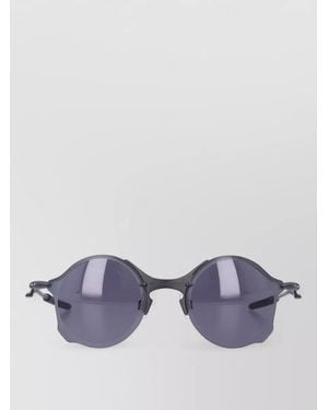 Oakley Tailend Ti Round Metal Sunglasses Dark Lenses - Purple