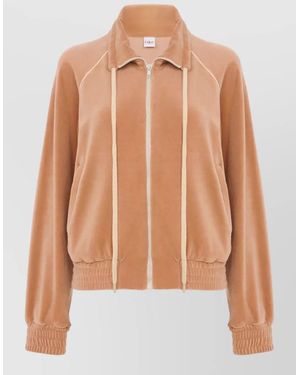 Chloé Velvet Lounge Jacket Long Sleeve Drawstring - Multicolor