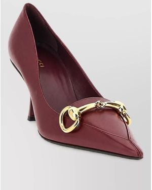 Gucci Leather Boulevard Court Shoes - Purple