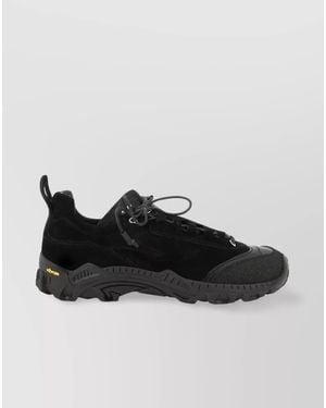 Our Legacy Leather Low-Top Trainers - Black