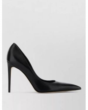 McQueen Leather Court Shoes - Black