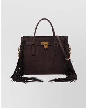 MICHAEL Michael Kors Versatile Satchel With Fringe And Handle - Multicolor