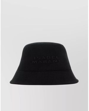 Isabel Marant Cotton Logo Bucket Hat - Black