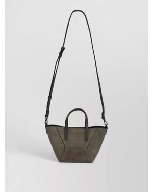 Brunello Cucinelli Small Tote Bag Crossbody Strap - White