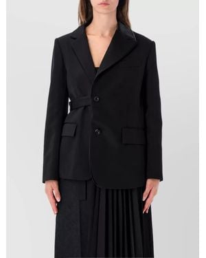 Sacai Silk Suit Jacket - Black
