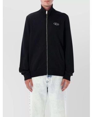 DIESEL High Collar Zip Jacket - Blue