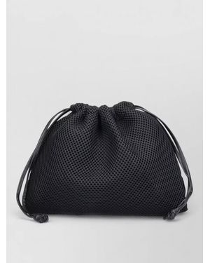 Frankie Shop Mesh Texture Bucket Bag Evening Clutch - Black