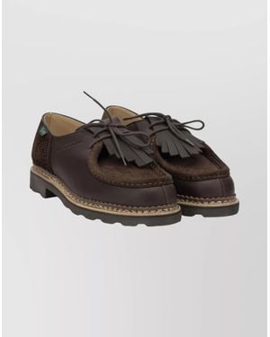 Paraboot Leather Derby Shoes - Grey