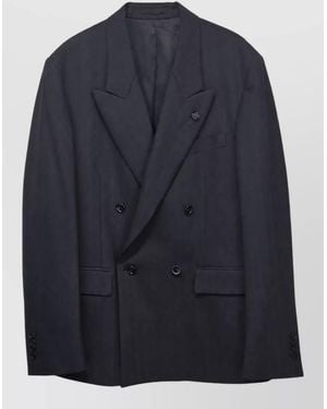 Lardini Wool Suit Jacket - Blue