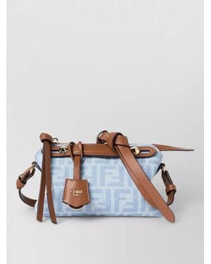 Fendi Crossbody Bag Adjustable Strap Top Handle - Blue